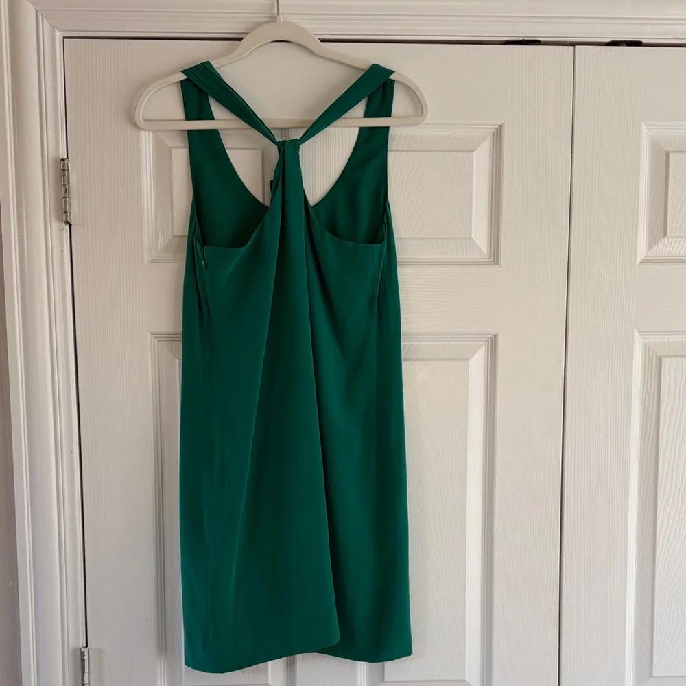 J. Crew Green Backless Dress